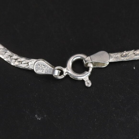 I LOVE YOU Bracelet Sterling Silver ARGENTO ITALY Diamond Cut wi Engagement Ring - Picture 2 of 7